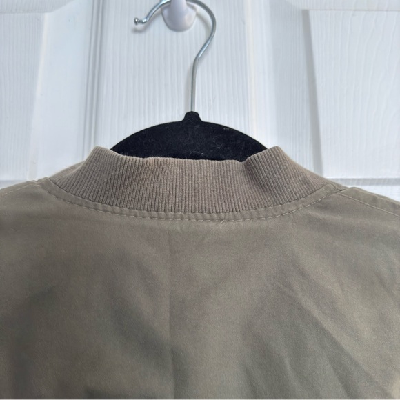 Green Zip-Up Bomber Jacket size small - Picture 10 of 11